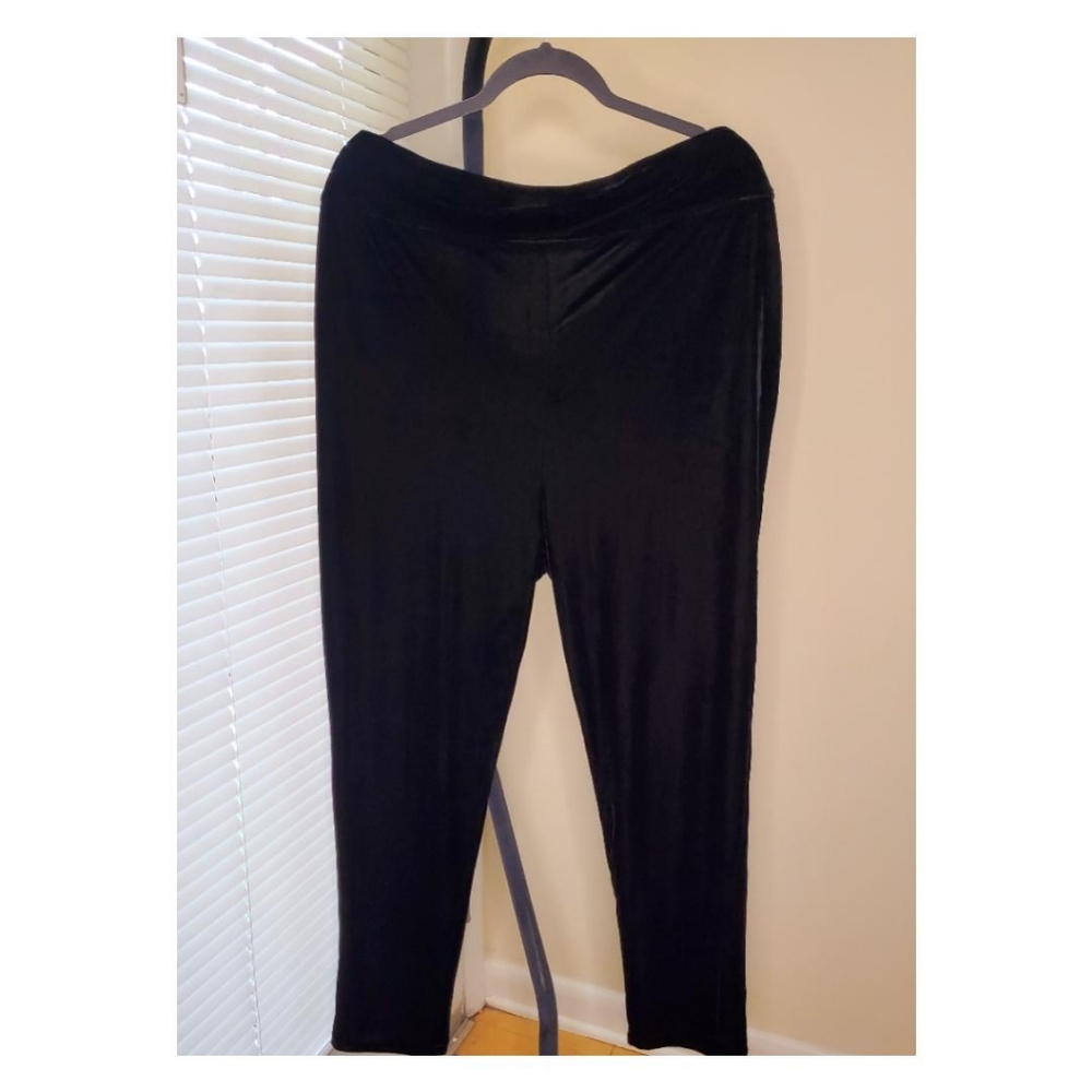 🆕️Unique Vintage Black Velvet Pants/ Leggings Size 3XL